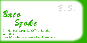 bato szoke business card
